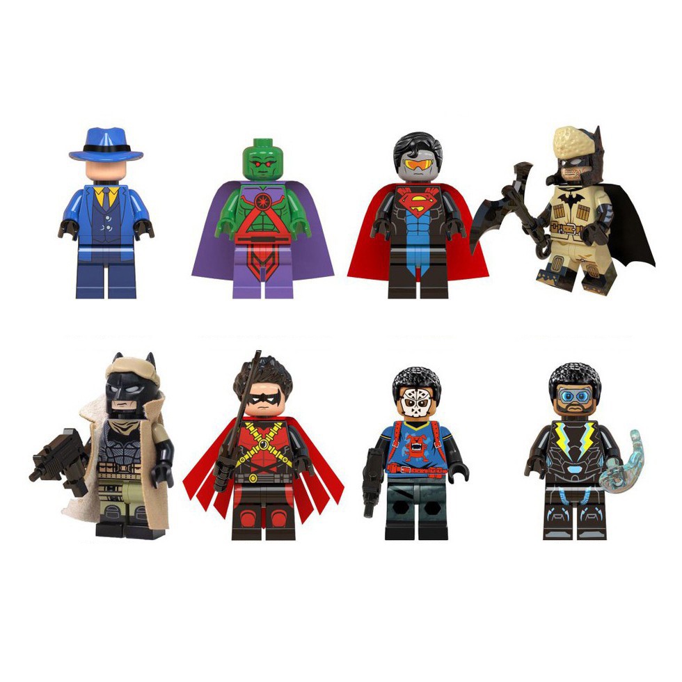 Bộ 8 nhân vật minifigures siêu anh hùng WM6038-1
