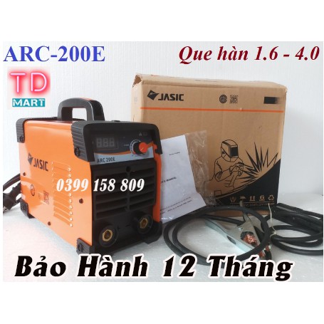 Máy Hàn JASIC ARC-200E Model Mới Hàn Que 4 Ly chuyên hàn que