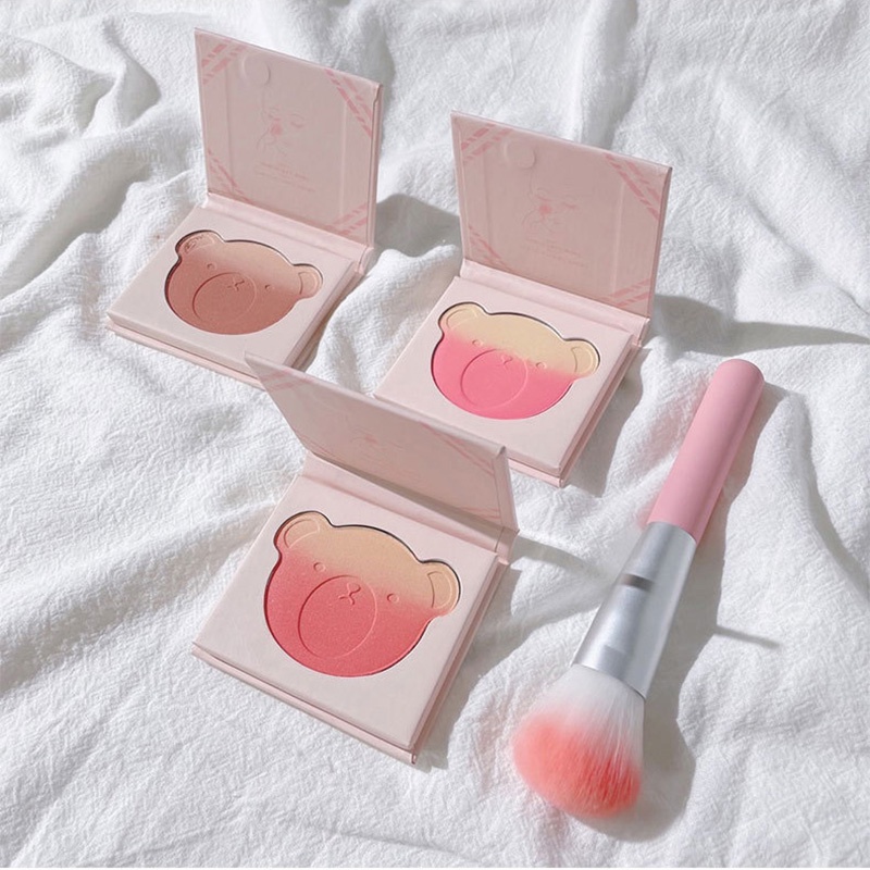 Phấn Má Hồng KAKASHOW Pink Bear Series Gradient Blush