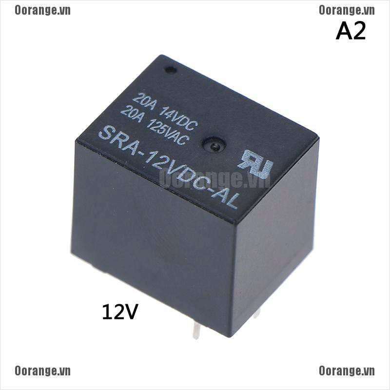 Rơ le 4Pin MT SRA-05VDC-AL SRA-12VDC-AL SRA-24VDC-AL 5V 12V 24V 20A T74