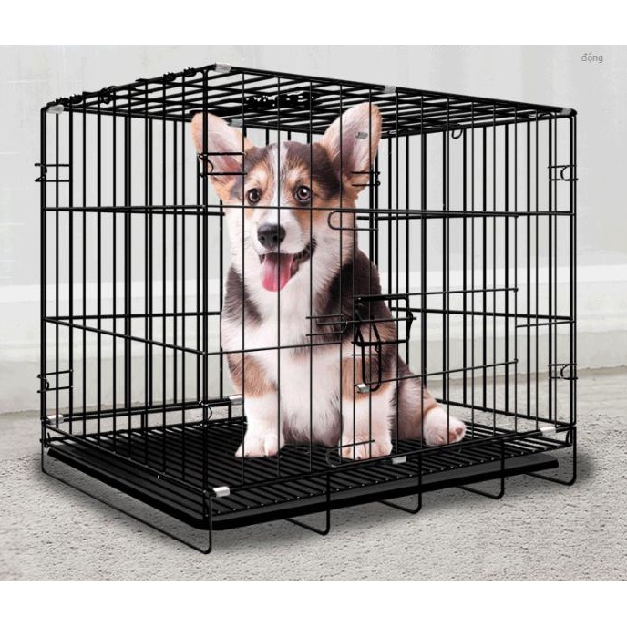 [CHUỒNG GẤP GỌN] CHUỒNG CHÓ,MÈO,THÚ CƯNG PET LỒNG GẤP GỌN SƠN TĨNH ĐIỆN Size chó mèo dưới 5kg