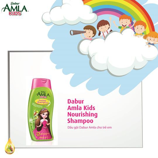 Dầu gội Dabur Amla cho trẻ em giúp tóc bé mềm mượt