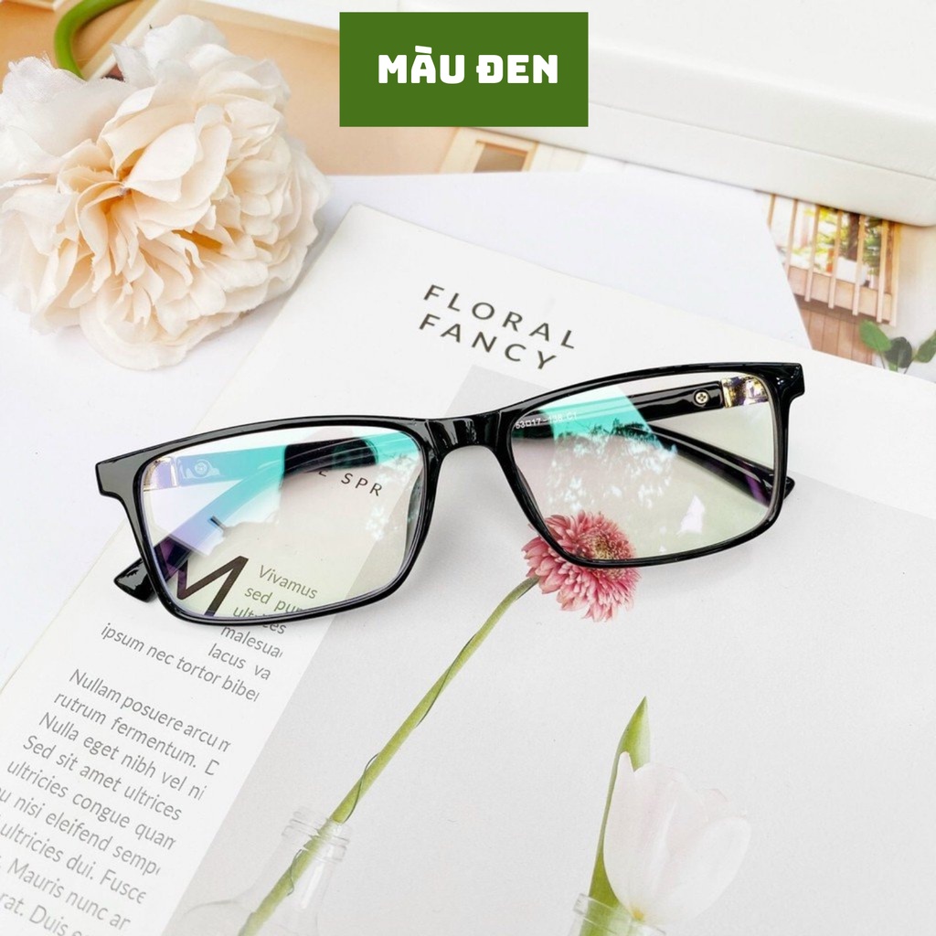 Gọng kính cận vuông - Kính cận nam nữ đẹp 214 màu sắc thời trang phong cách Hàn Quốc
