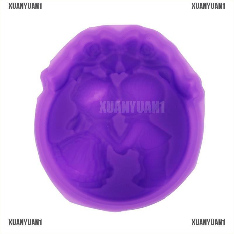 [XUANYUAN1] Khuôn Silicone Làm Bánh Kẹo Xà Phòng Hình Bé Trai Bé Gái