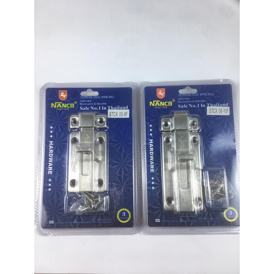 Chốt cửa Inox 8F 10F