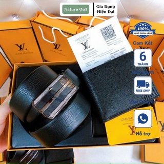 Combo Phụ Kiện Nam Thắt Lưng và Ví Cao Cấp Thiết Kế Sang Trọng Lịch Lãm Full Hộp