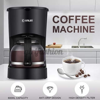 Dl-kf200 coffee machine home automatic drip coffee pot mini bubble teapot 600 ml
