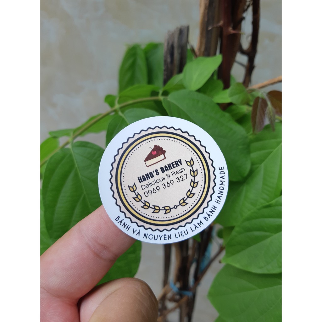 In Tem giấy, sticker, thiết kế free theo yêu cầu, chống nước, Đẹp - nhanh - rẻ