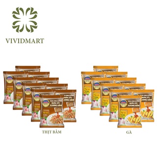   CHÁO DINH DƯỠNG NƯỚC CỐT XƯƠNG HẦM 2 VỊ THỊT BẰM VÀ THỊT GÀ – GÓI 57G – GẤU ĐỎ