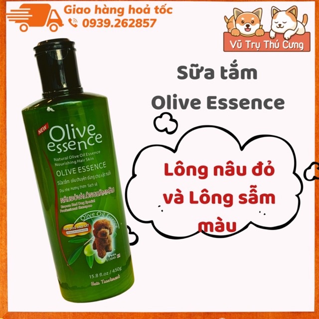 [Mã 44FMCGSALE1 giảm 10% đơn 250K] Sữa tắm chó mèo Olive Essence 450ml