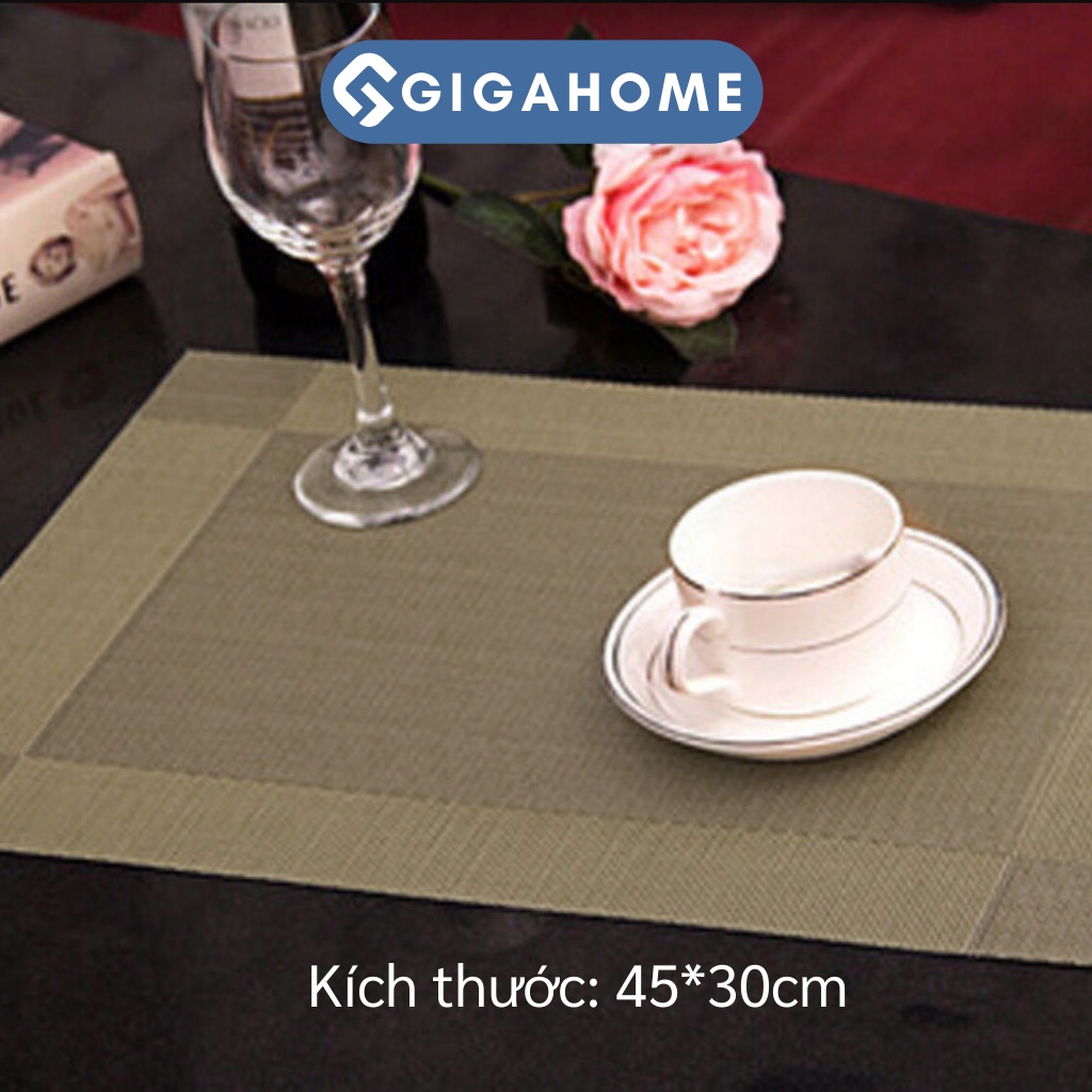Tấm Lót Bàn Ăn GIGAHOME Cách Nhiệt, Chống Thấm Nước, Trang Trí 9084