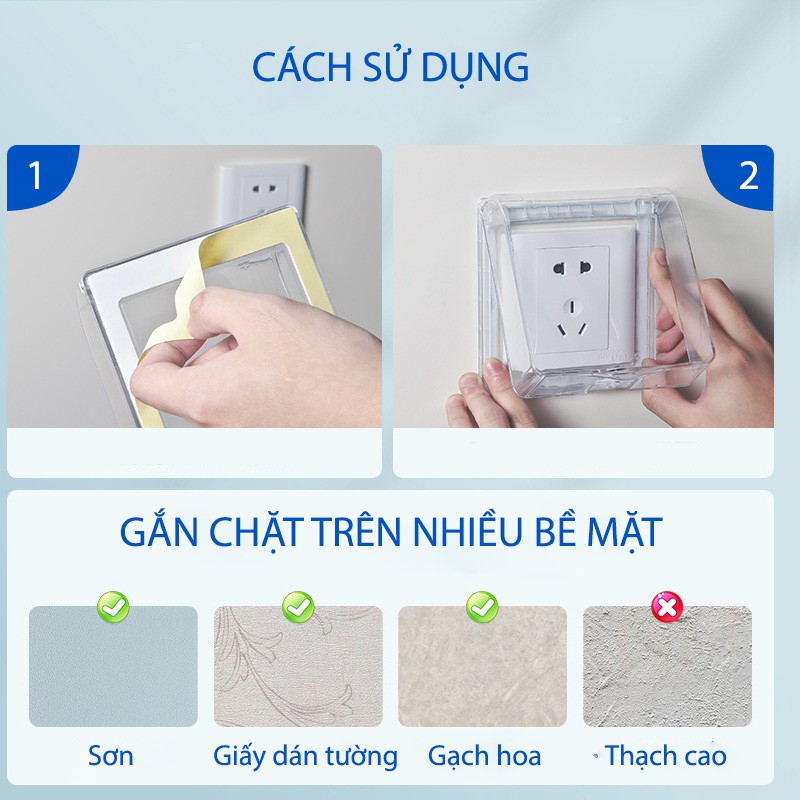 Nắp che chống nước ổ điện mang đến nhiều chức năng tiện lợi Xhome88