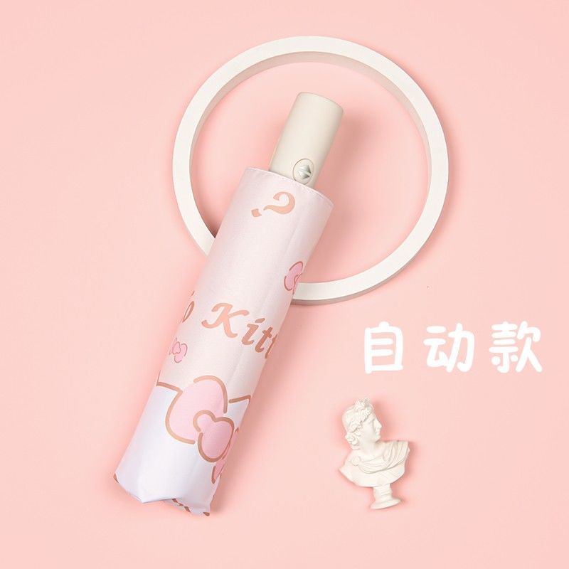 Dù Gấp Tự Động Hình Hello Kitty Dễ Thương