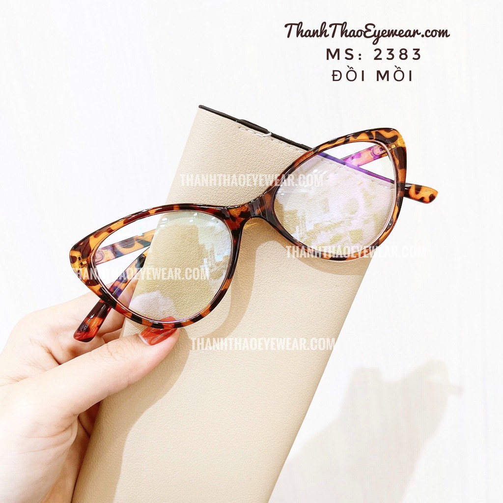 [ Clip Quay Thật] Gọng Kính Cận Nữ Mắt Mèo Nhựa Dẻo, Bền Nhiều Màu , Kính Mát  Giả Cận Thời Trang  -  ThanhThaoEyewear | BigBuy360 - bigbuy360.vn