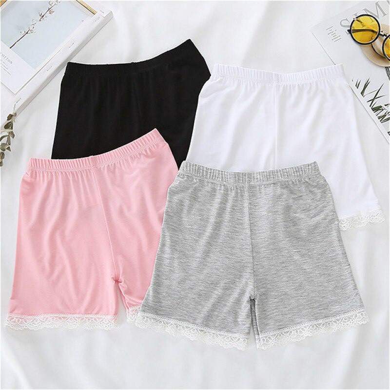 Quần Lót Cotton Phối Ren Thời Trang Cho Bé Gái 3-8 Tuổi
