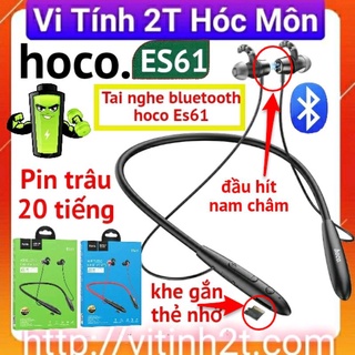 Tai nghe bluetooth choàng cổ hoco es61 pin trâu 20h