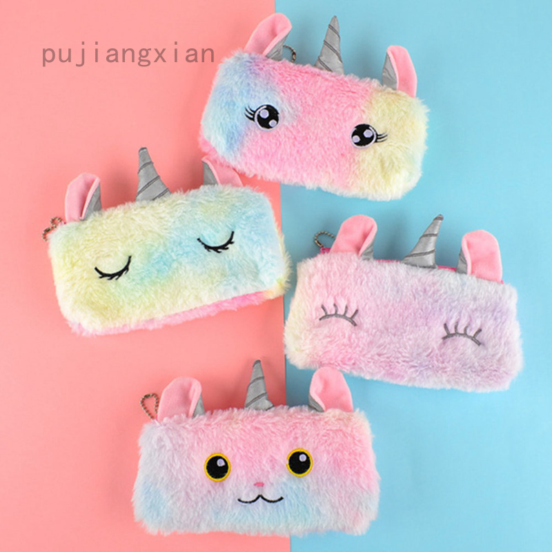Túi đựng bút hình kì lân phối khóa kéo dễ thương
