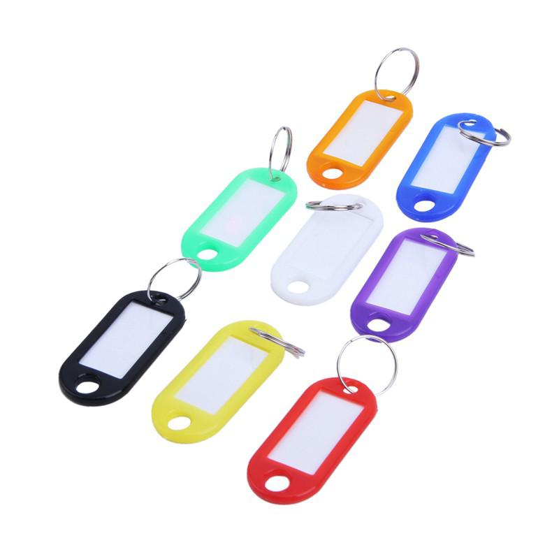 Bộ 32 móc khóa thẻ tag nhựa gắn hành lý/chìa khóa