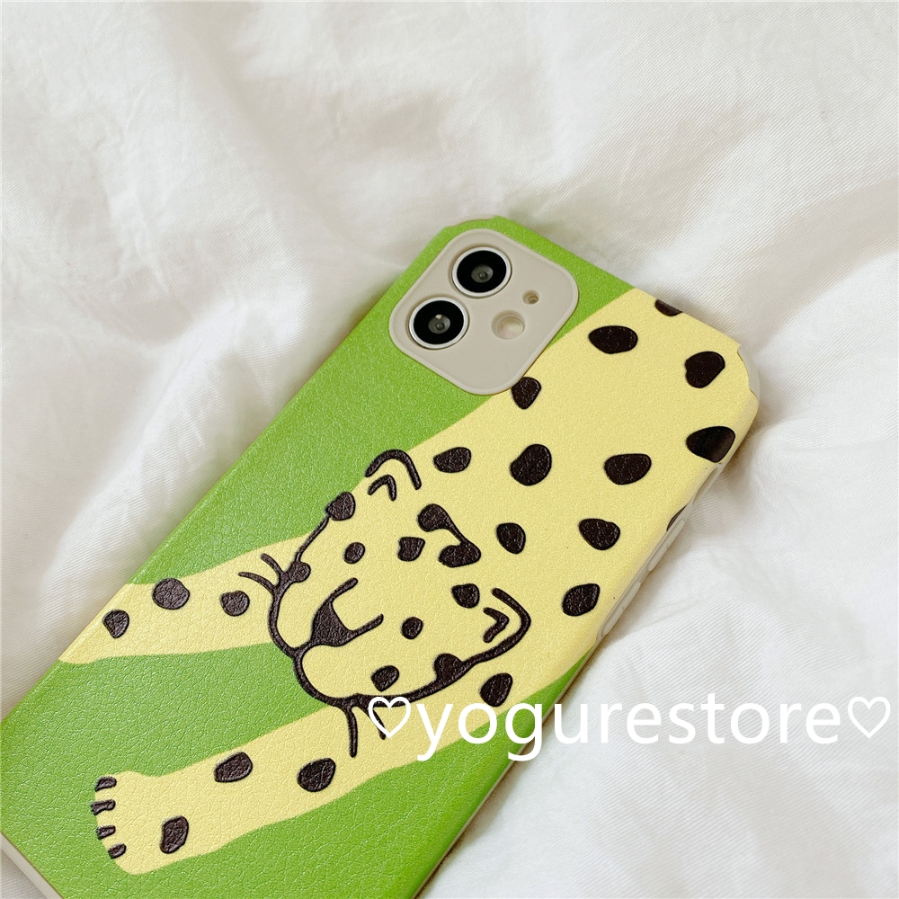 Fashion Skin Cartoons Leopard Cute Bracket Protection Soft Phone Case Cover for Vivo V20Pro Y12S Y20 Y20I Y20S Y70S X50 Y50 Y30 Y19 S1Pro S1 Z1Pro Y17 Y15 Y12 Y11 V15 V11I V9 Y85 Y91C