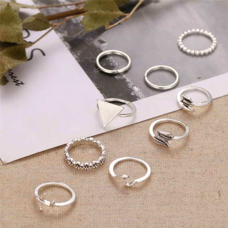 Bộ 9 Nhẫn Đeo Đốt Ngón Tay Nhiều Kiểu Dáng