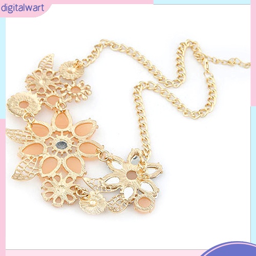 Dây Chuyền Hình Bông Hoa Đính Đá Thời Trang Thanh Lịch Dành Cho Nữ