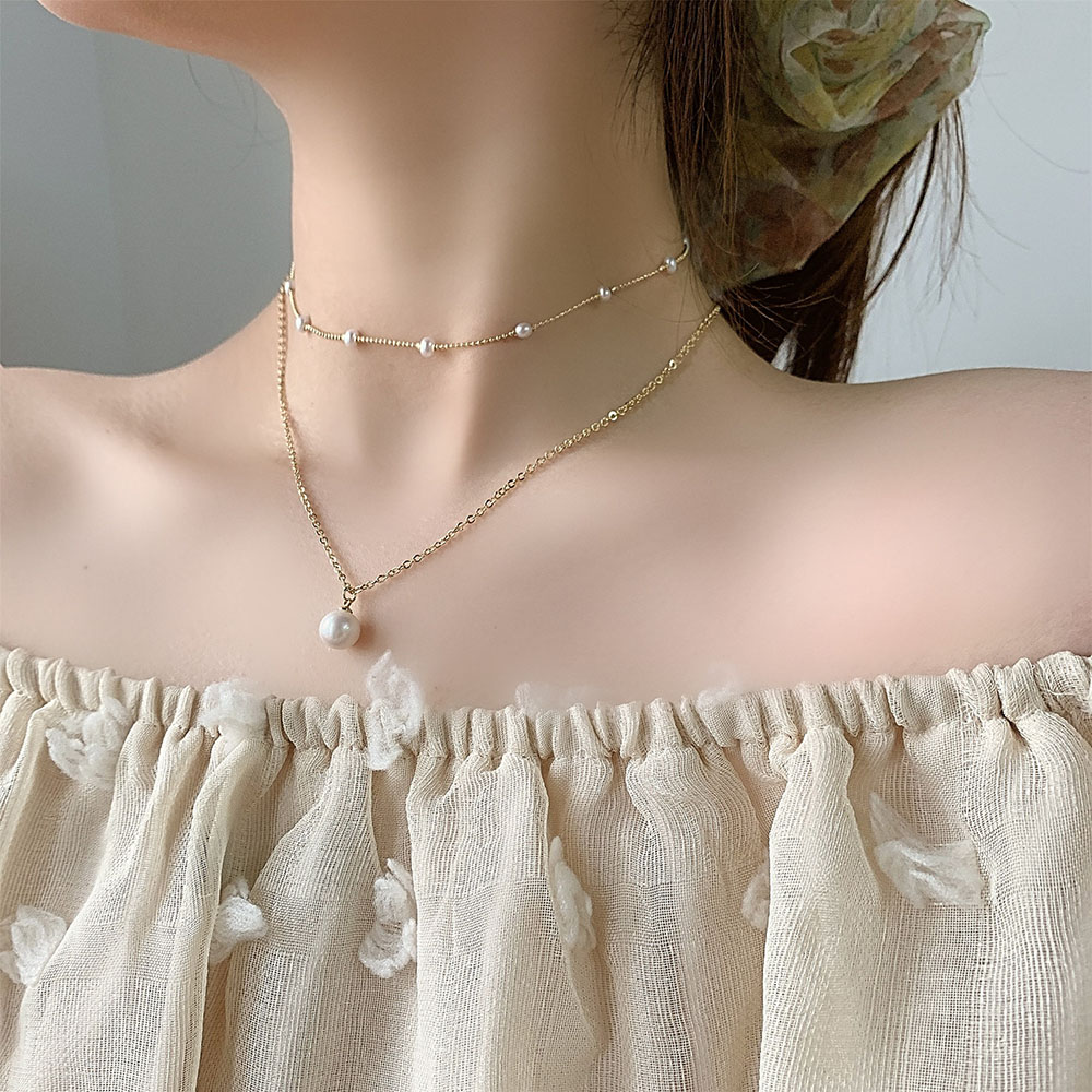 vòng cổ Hợp Kim Nhiều Lớp Mặt Hình Bướm Xinh Xắn Cho Nữ
