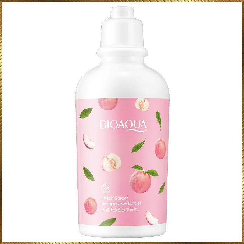 Sữa dưỡng thể hương Đào Bioaqua Body Lotion Peach Extract Lactococcus Ferment dưỡng ẩm kích trắng da BBL1