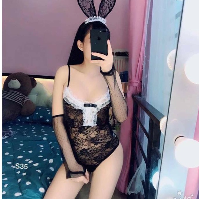Bộ Đồ Ngủ Cosplay Sexy Nàng Thỏ Gợi Cảm, Bodýuit Ren Cosplay Thỏ Bunny Đáng Yêu T900  - QUIN BEE | BigBuy360 - bigbuy360.vn