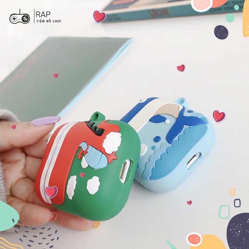 Bao airpod hình khủng long cute ngộ nghĩnh dành cho airpod 1 2 dễ sử dụng