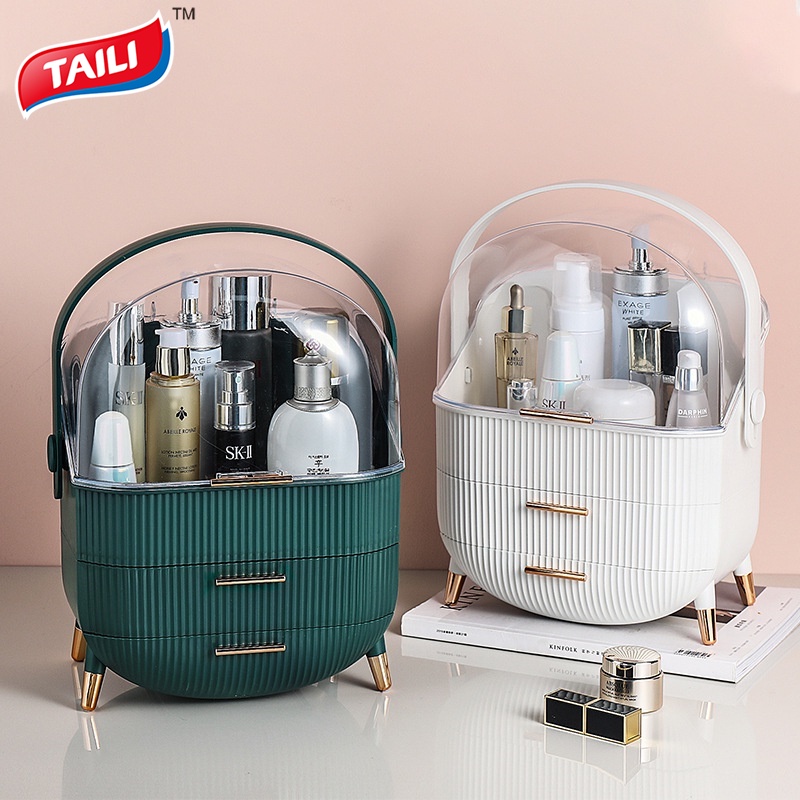 Hộp Đựng Mỹ Phẩm Chăm Sóc Da Chống Bụi Tiện Dụng