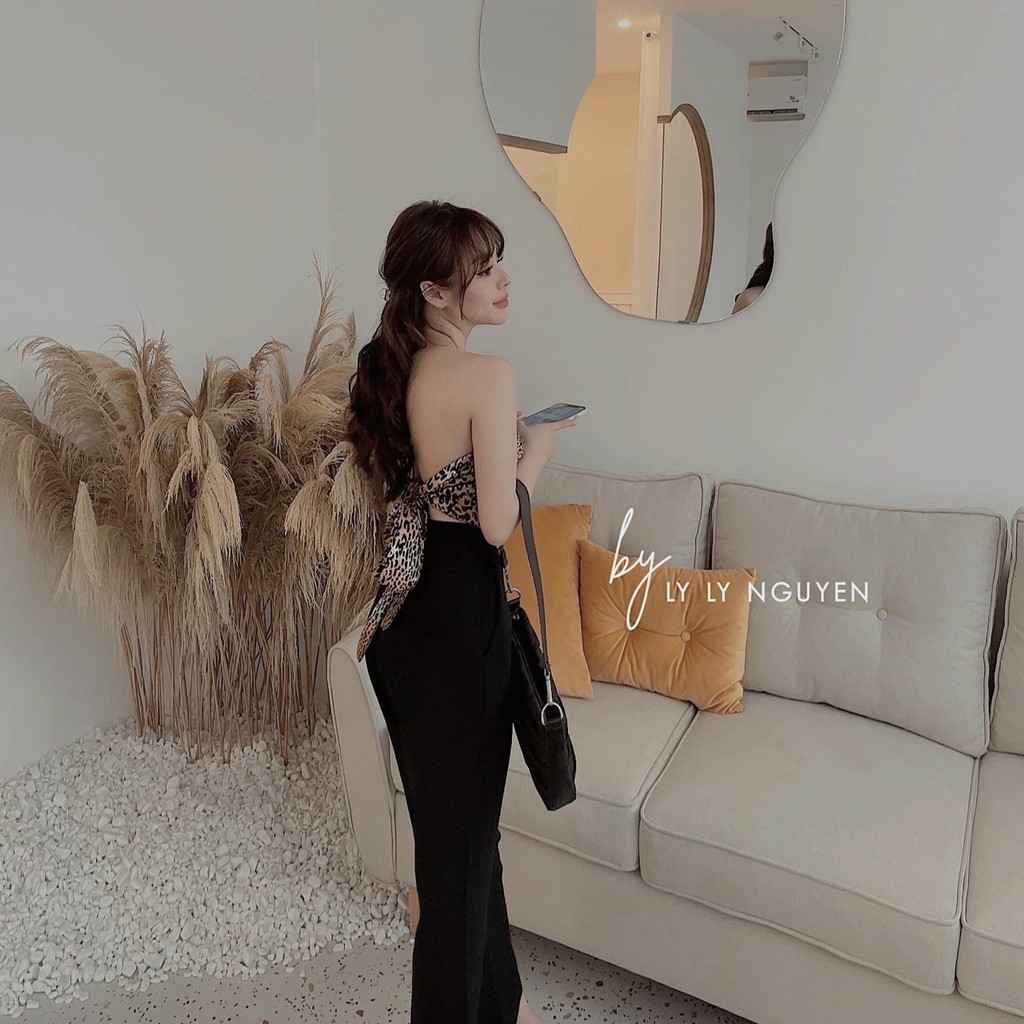 Áo Yếm𝑭𝑹𝑬𝑬𝑺𝑯𝑰𝑷Áo Yếm Mod Ngực Ngựa Vằn Hở Lưng Chất Thun,LY STORE