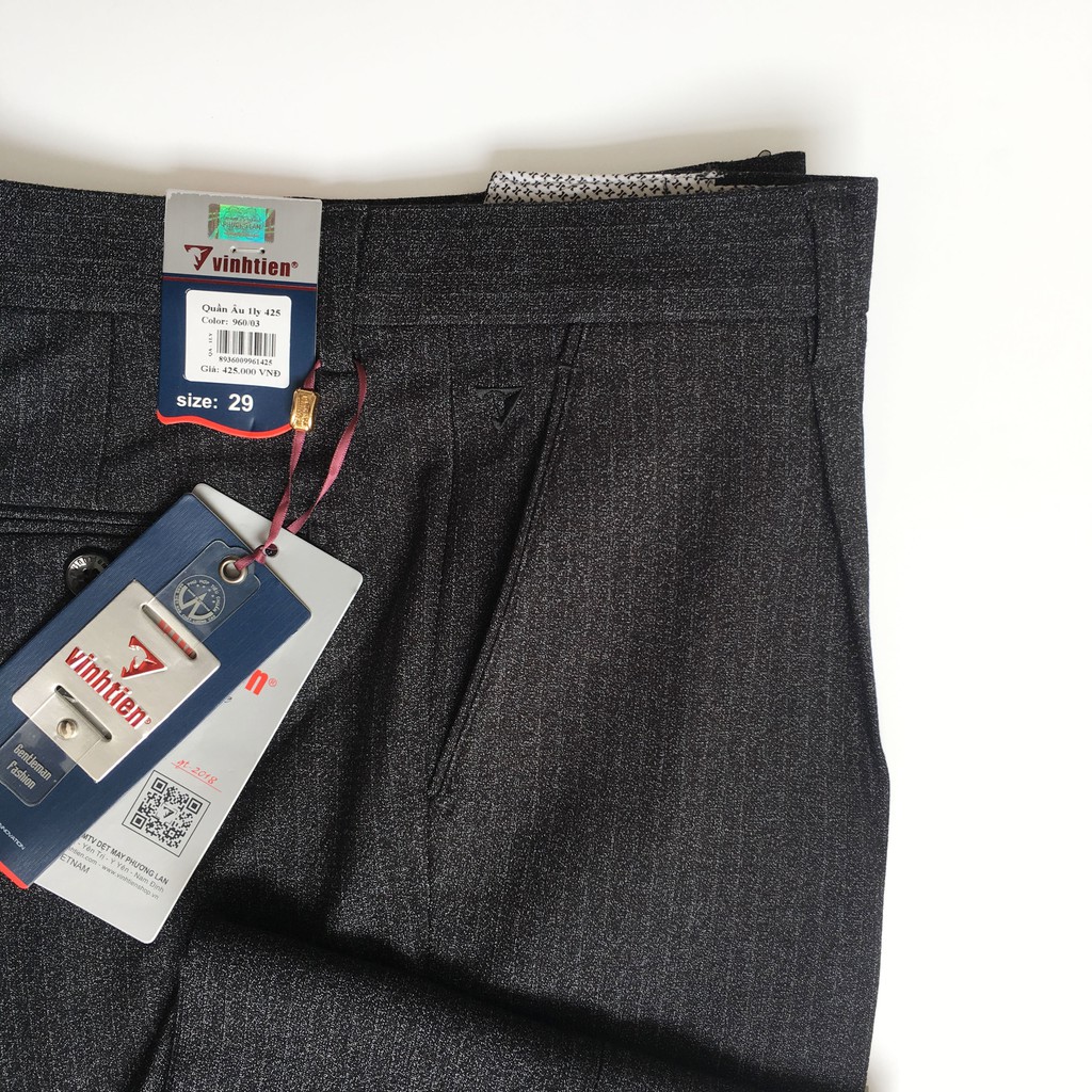 Quần tây nam trung niên cao cấp Classic Vĩnh Tiến màu vân đá tối | BigBuy360 - bigbuy360.vn