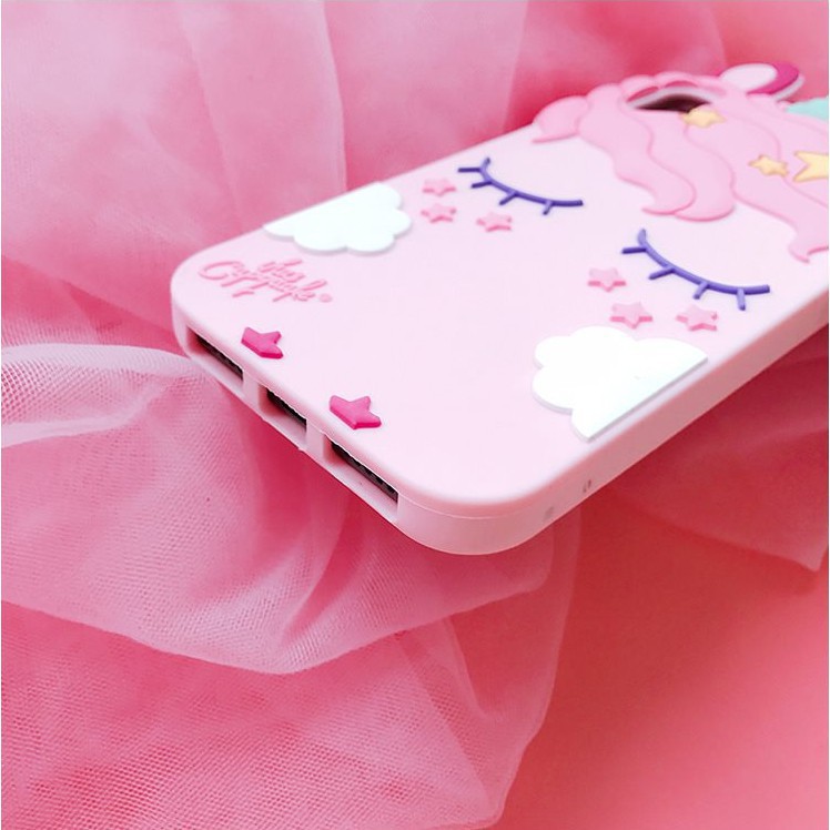 YSW Samsung A30S A50S A50 A30 A20 A6 A6+ A8 2018 J5 J7 2015 Pnik Unicorn Cartoon Sillicon Mobile Phone Cases