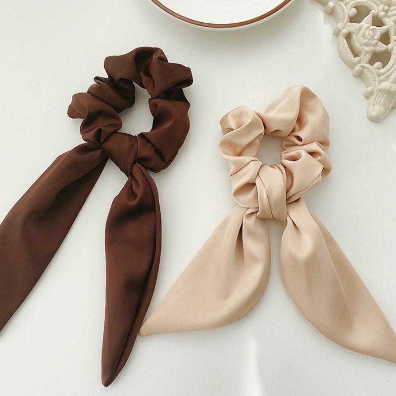 Fashion Retro Bow Hair Tie Korean Ribbon Ribbon Headband Tie Hair Head Rope Hair Accessories