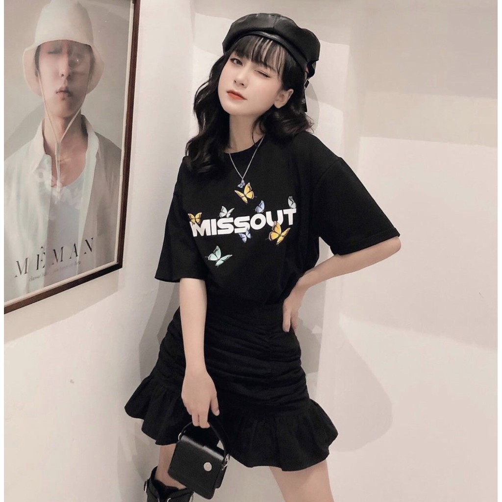 Áo Thun MISS.OUT. BƯỚM Ulzzang Unisex 1hitshop