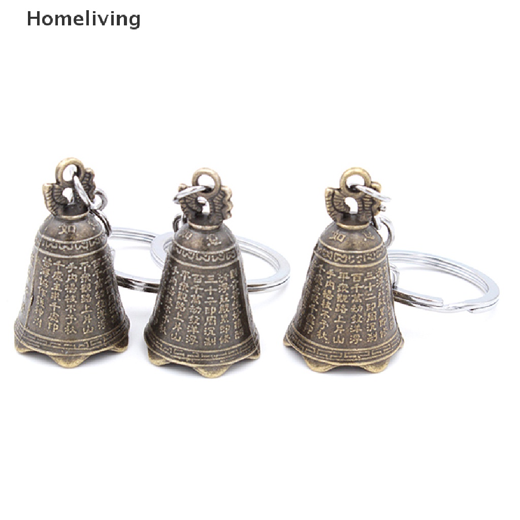 Chuông Phong Thủy Mini Khắc Hình Phật Cầu Nguyện Phong Thủy Trung Hoa Cổ Điển