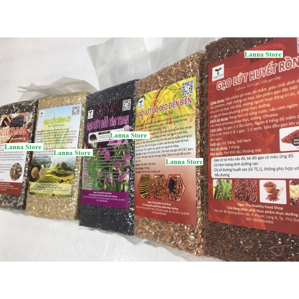 Gạo lứt nguyên cám dinh dưỡng ăn kiêng, thưc dưỡng, ea tclean healthy [NT Food] Dễ Ăn - Gói 1kg