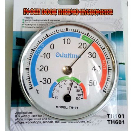 [Đại lý] Nhiệt ẩm kế siêu bền, không dùng pin, hàng nhập khẩu, chính hãng ODATIME TH 101