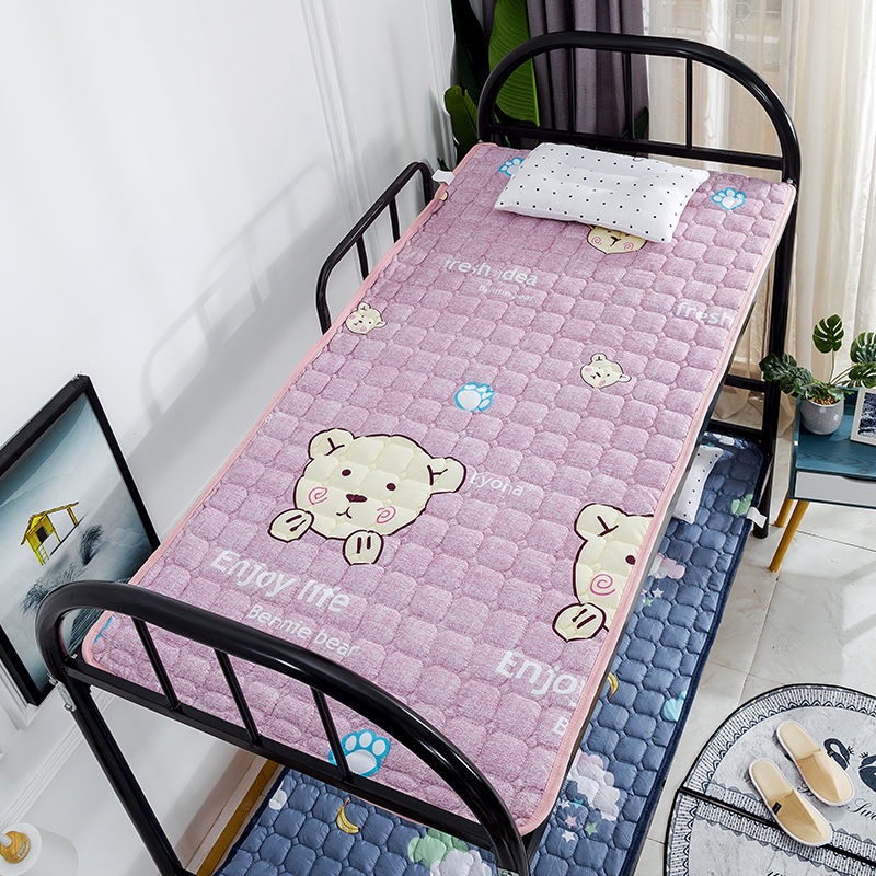 Nệm ký túc xá sinh viên máy giặt có thể được tấm lót giường đơn chống trượt gấp lại ở nhà tatami đôi