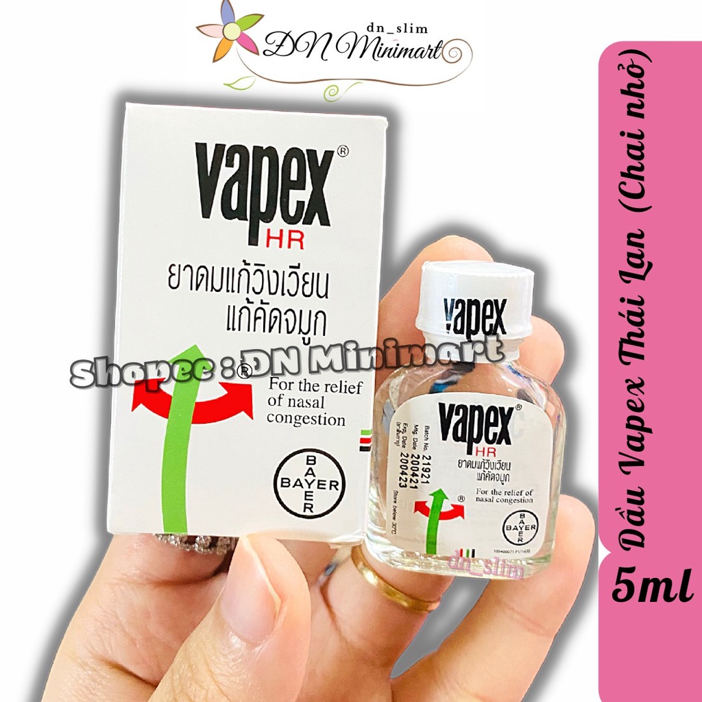 Dầu Gió Thông Mũi VAPEX Thái Lan 5ml