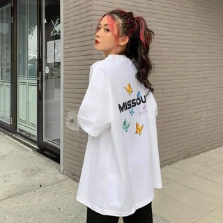 ÁO THUN MISSOUT BƯỚM UNISEX (ĐEN, TRẮNG)