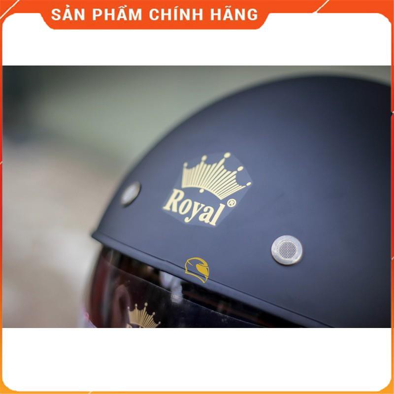 Mũ Bảo Hiểm 3/4 Đầu Royal M139 (Đen)