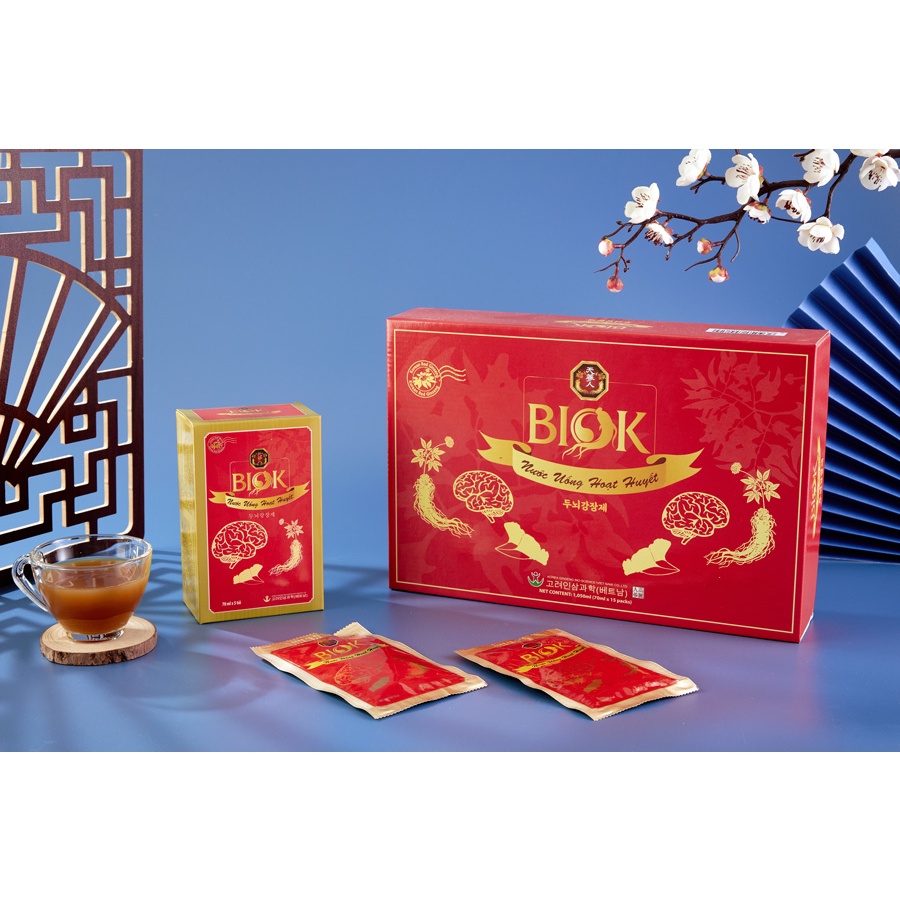 Nước Uống Hoạt Huyết Dưỡng Não BIOK, Giúp Tăng Cường Tuần Hoàn Máu Não