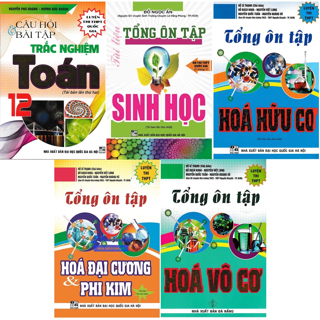 Sách - Combo tổng ôn tập luyện thi tốt nghiệp thpt quốc gia 2021 khối b môn toán , hóa , sinh