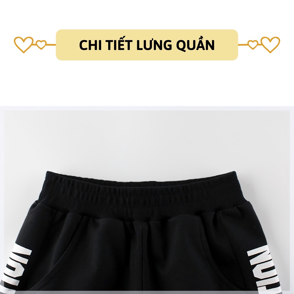 Quần short bé trai 27Kids Quần đùi thể thao nam 100% Cotton cho trẻ từ 2-10 tuổi BSPS3