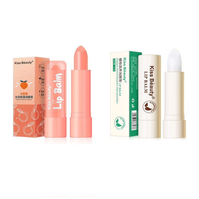 Kiss Beauty Son Dưỡng Môi Dạng Thạch Lâu Trôi Dưỡng Ẩm Chống Nếp Nhăn Cải Thiện Đường Viền Môi Chống Lão Hóa