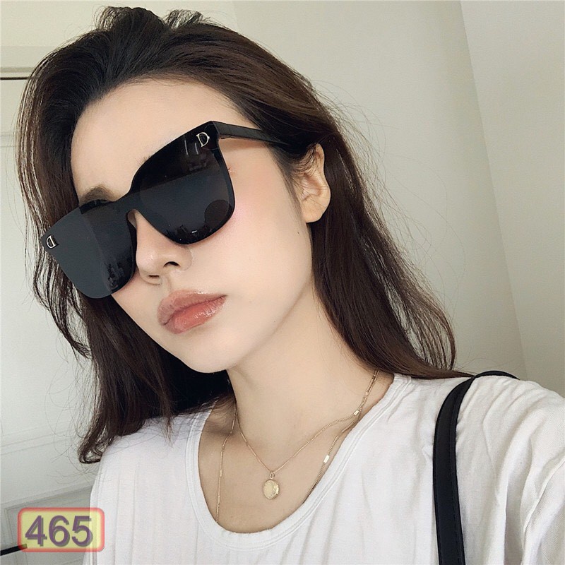 Mắt Kính Thời Trang Góc Cạnh Chữ D Form tròn Unisex Chống Tia Uv Cực Tốt - Hata24h