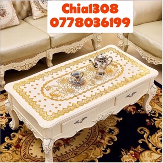 Khăn trải hoa vân nổi cao cấp