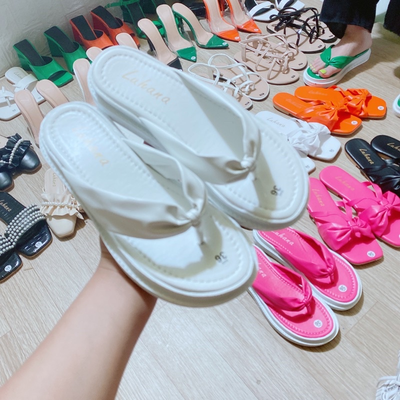 Dép lê xỏ ngón, dép kẹp đế xuồng Luhana thời trang.Ms: DÉP KẸP SẮC MÀU