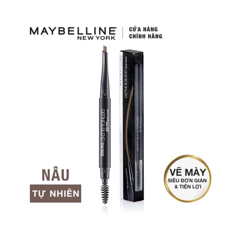 Chì Kẻ Mày 2 Đầu Maybelline Define & Blend Brow Pencil Red Brown 0.16g